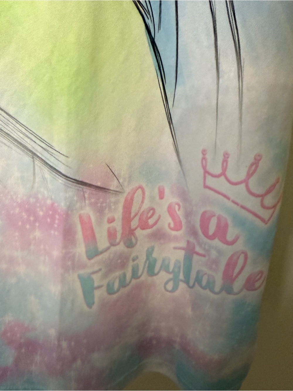 Disney Princess Girls Nightgown Size L 10/12 Rapunzel Tiana Cinderella Jasmine - Picture 5 of 5
